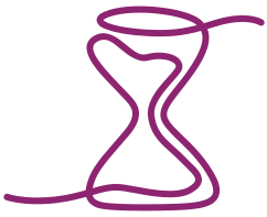 Ampulheta decorativa representando o tempo e cuidado